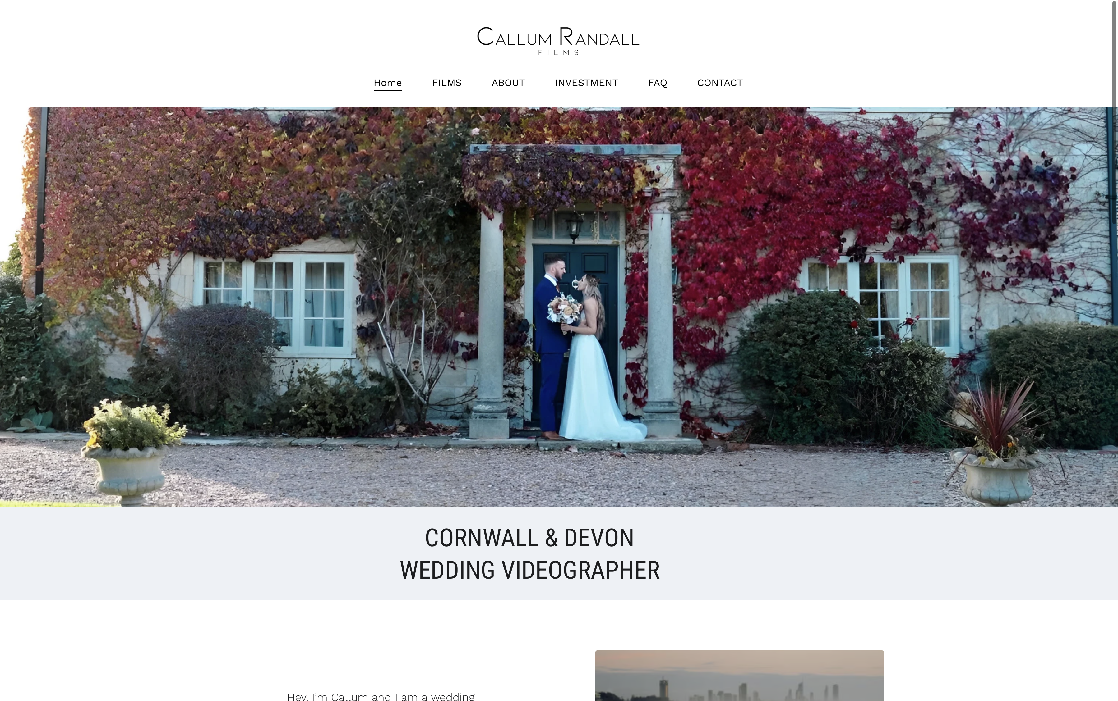 CR Films website screenshot